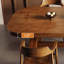 Table de salle à manger rectangulaire en bois massif brun noisette-578203253