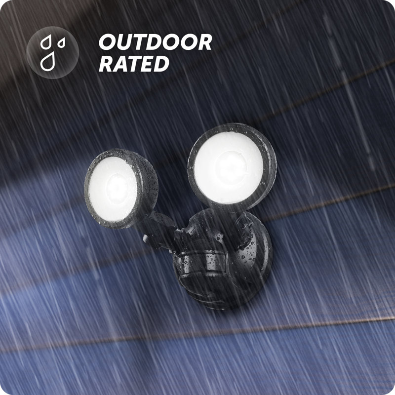 Motion 2 - Head Hardwired Outdoor Security Flood Light with Motion Sensor