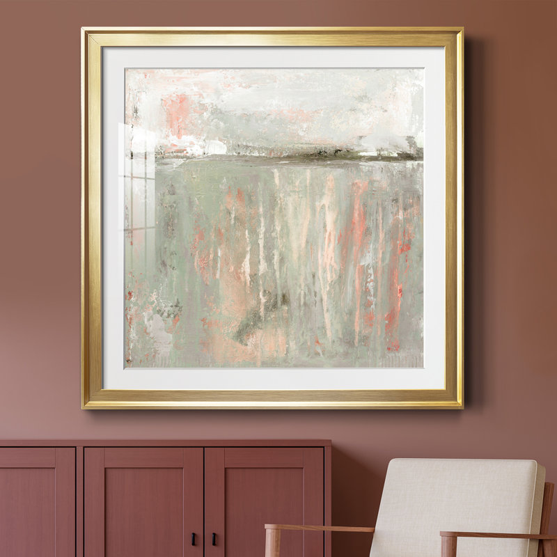 Récolte de dindes - peinture encadrée, Encadrement doré, H 34,5 po x l 34,5 po x P 1,5 po