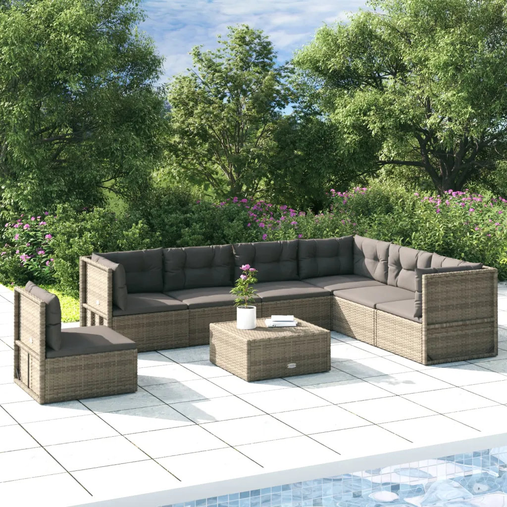 Latitude Run® 7 - Person Outdoor Seating Group with Cushions | Wayfair