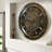 THE GEARS CLOCK Wall Clock with Real Moving Gears IR-LI_ 24 in Round BRONZE-DARK