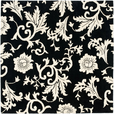 Tapis floral en laine touffeté à la main Cola Soho