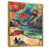 Toile avec cadre flottant or