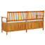 Banc de patio extérieur en tissu de polyester d'acacia