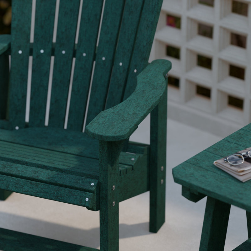 Heritage Outdoor Adirondack Chair, Turf Green