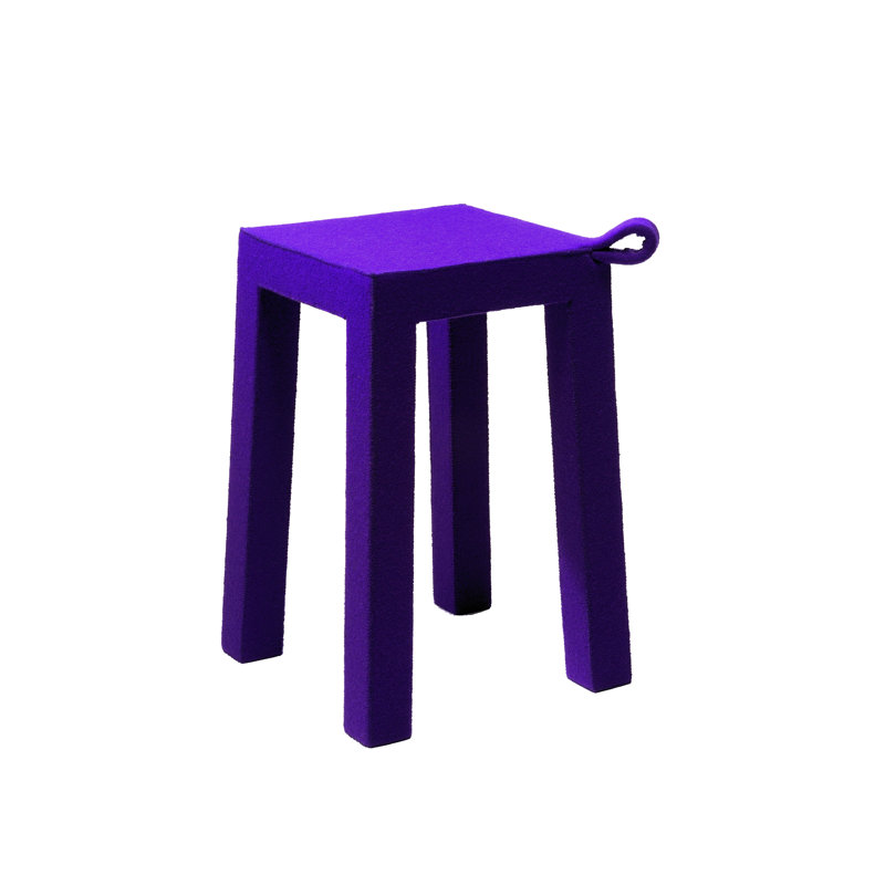 Tabouret décoratif poignée, Bleu