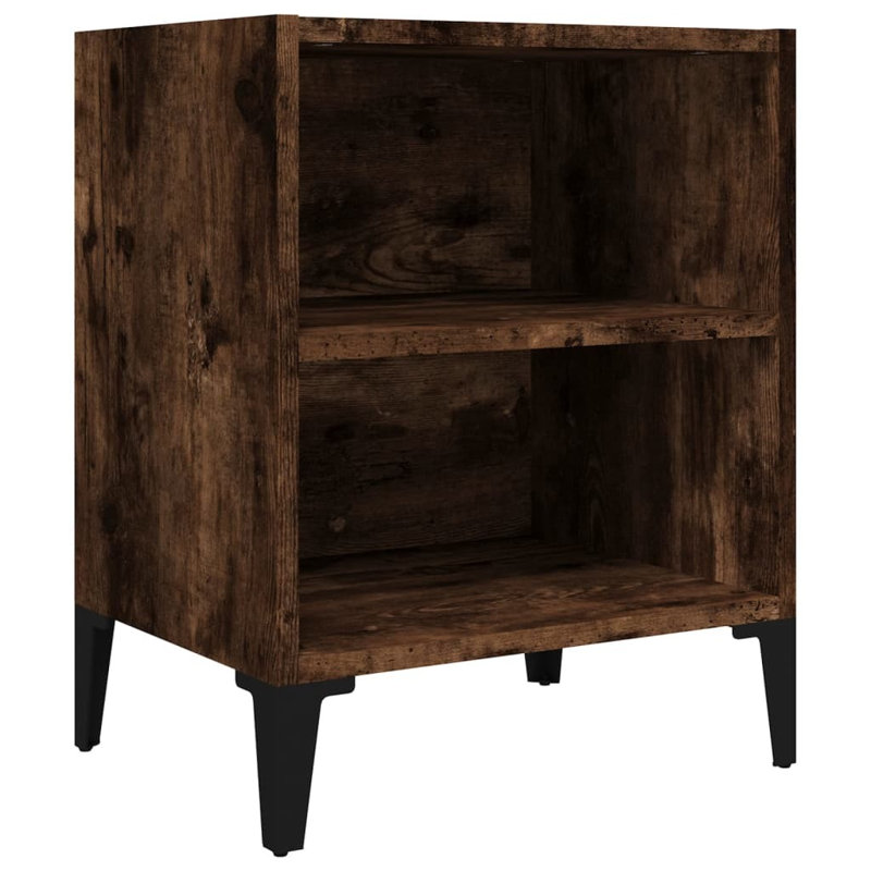 Southsea 40cm W Bedside Table, Smoked Oak, Individua