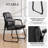 Kojiro PU Leather Conference Reception Chair Set in Bulk with Padded Armrests, Waiting Room Chairs