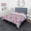 Ensemble de housse de couette designart handpainted d’illustration de fleurs-35229296
