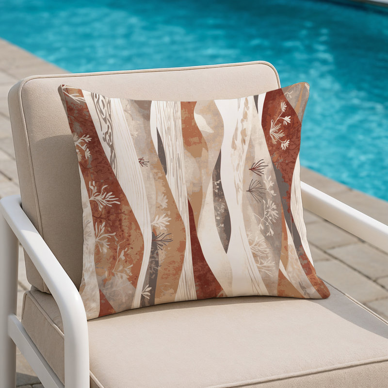 Sunset Flow Indoor And Outdoor Throw Pillow, Square 18"