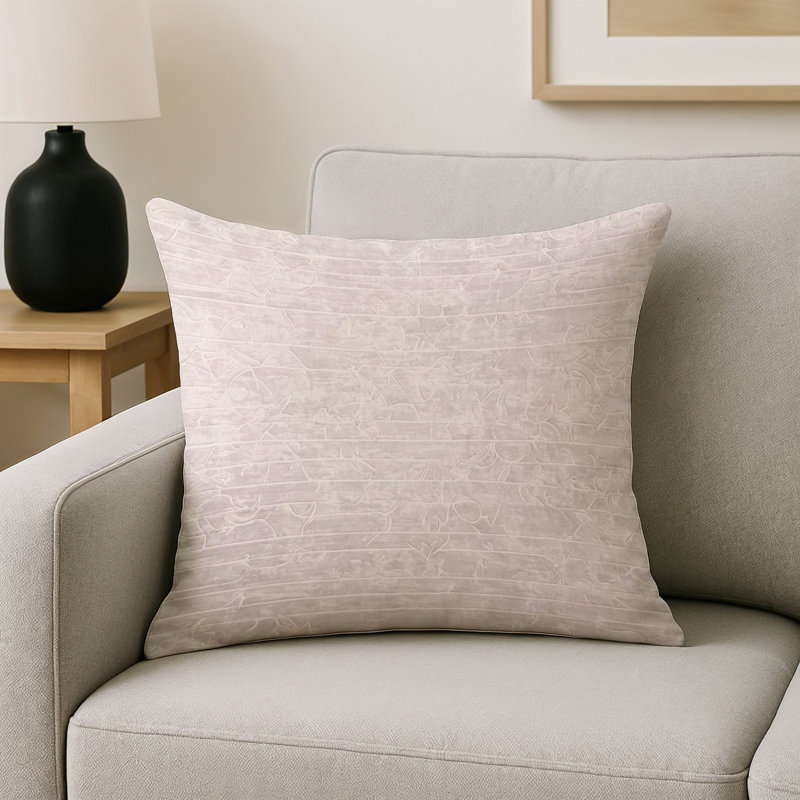 Coussin décoratif intérieur et extérieur Modern, Gris abstrait 110, Carré 16 po
