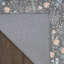 Tapis d'intérieur multicolore gris anthracite 4 pi x 6 pi Nourison Botanical Washables-1605417555-1606399697