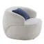 Chaise pivotante demi-tonneau de salon, fauteuil simple pour petit espace, fauteuil rond, fauteuil d'appoint Boucle, sherpa circulaire, fauteuil, chaise de lecture, fauteuil, chambre à coucher, club-1453149757