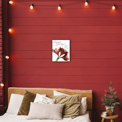 «Season's Greetings Holiday Amaryllis», estampe numérique signée par Albert Koetsier