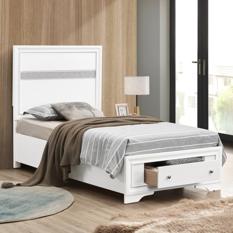 Lit Madrid G02390B-KB, Simple, Blanc