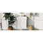Stylish Bathroom Vanity With Premium Ceramic Basin And Distinctive Wave Door