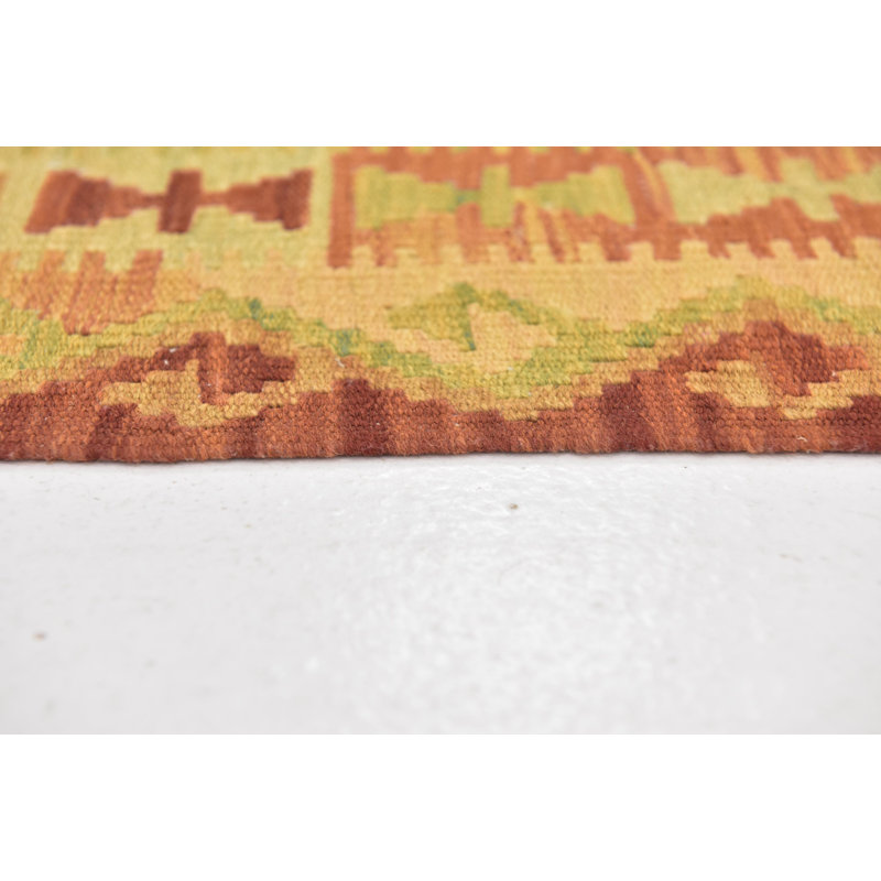 Tapis de la zone en laine 3 pi 3 po x 5 pi 2 po one-of-kind-noué la à la main Elland