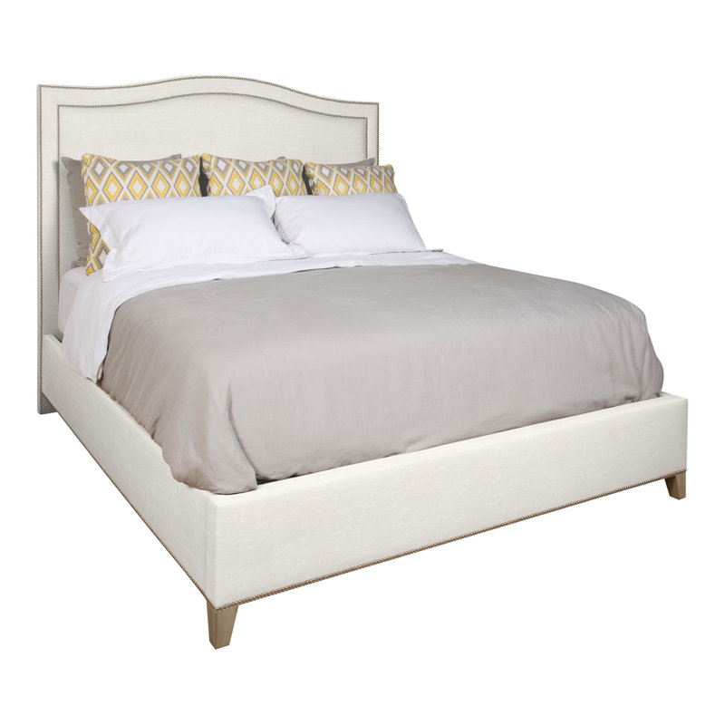 Caroline/Casey Upholstered Bed, Nadia Parchment, Hampton, Yes