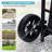 2 in 1 Foldable Shopping Cart, Grocery Cart with Seat, 2 Wheels Grocery Cart with 123 L Large Capacity Waterproof Bag