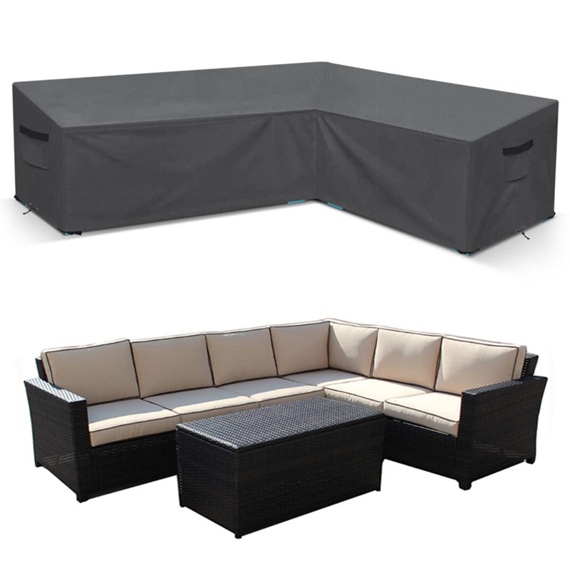 Waterproof Patio Sectional Sofa Cover, 31" H x 83" W x 104" D