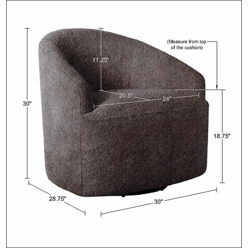Chaise pivotante rembourrée à 360 degrés
