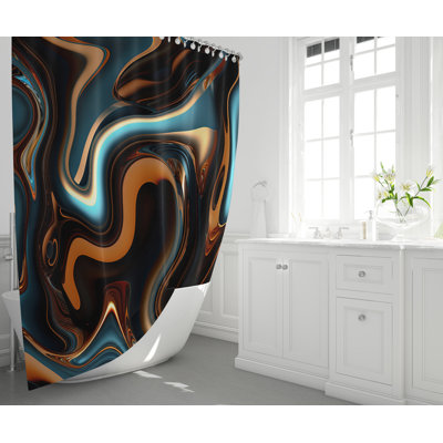 Rideau de douche simple Barstowe