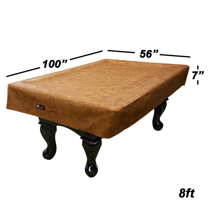 Russet Heavy Duty Leatherette 8ft Pool Table Cover