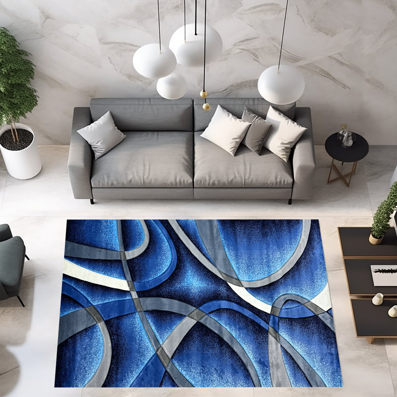 Mccampbell Performance Abstract Indoor Rug, Rectangle 8' x 11'