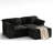 Boneless 81" L-Shaped Sofa with Ottoman, Boneless Cloud Couch for Living Room, Apartment, No Assembly Required-1931419623