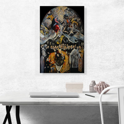 «The Burial of the Count of Orgaz 1588» par El Greco, reproduction d'art sur toile tendue