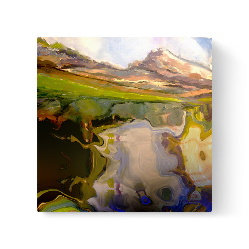 God's Country - peinture sur toile tendue, H 8 po x l 8 po