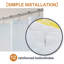 Rideau de douche simple en polyester Atwell