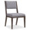 Linea Upholstered Side Chair in Cerused Charcoal