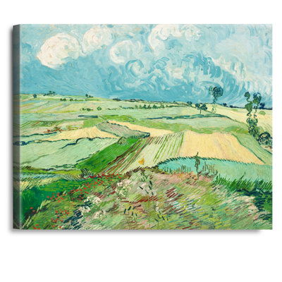 Champ de blé après la pluie (la plaine d'Auvers) par Vincent Van Gogh. Reproduction d'art classique sur toile, estampe numérique sur toile, art mural pour la décoration intérieure