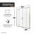 60 in. W x 70 in. H Double Added Framed Shower Door with Clear Glass-83388773