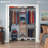 Closet Organizer With Adjustable Shelves, Drawers, And Expandable Rods For Versatile Home Storage