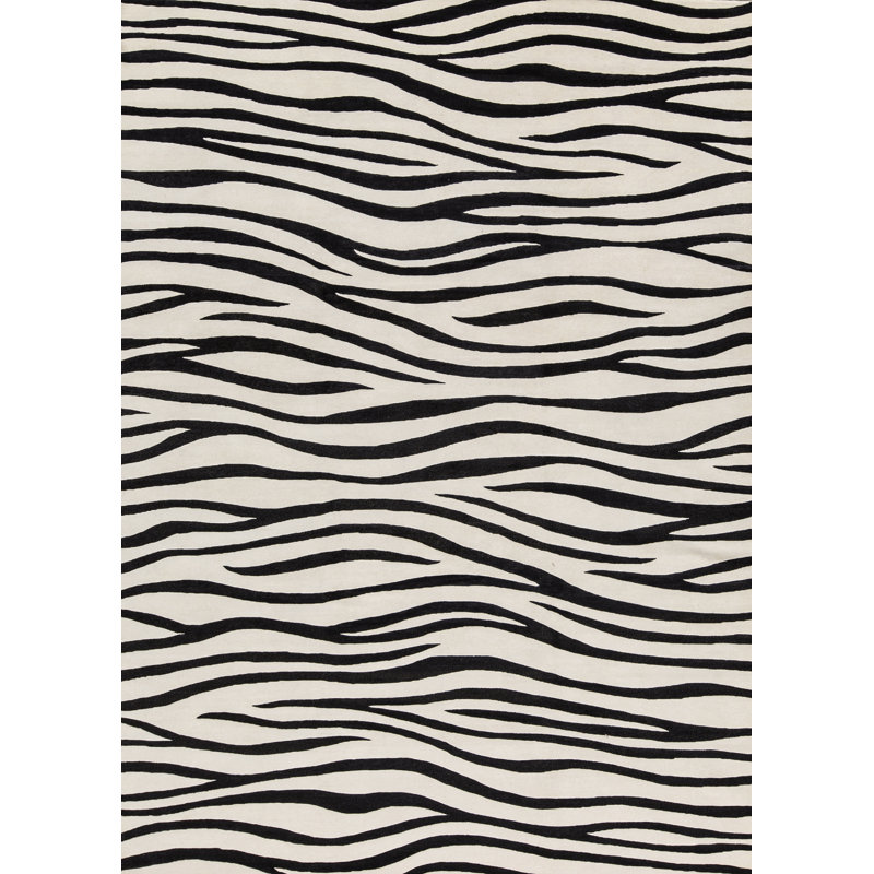 Wool Animal Print Area Rug