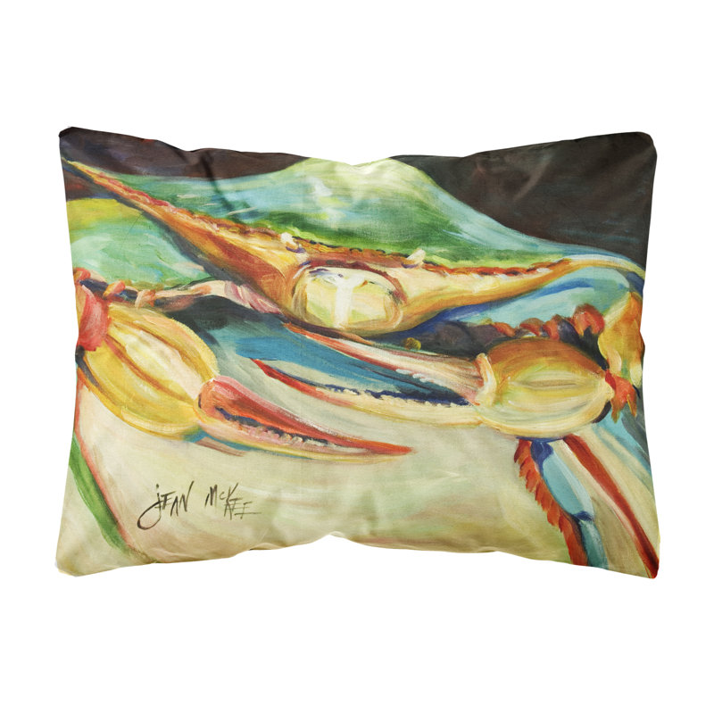 Coussin décoratif intérieur/extérieur bleu crab