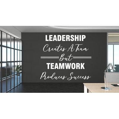 Décalcomanie de direction murale décoration de bureau idée de travail d'équipe travail d'équipe inspirer décoration de bureau Motivation autocollants murale cadeau unique 437RS