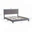 Lit plateforme tapissier avec tête de lit capitonnée en lin, aucun sommier tapissier, bois-808536306-808536305
