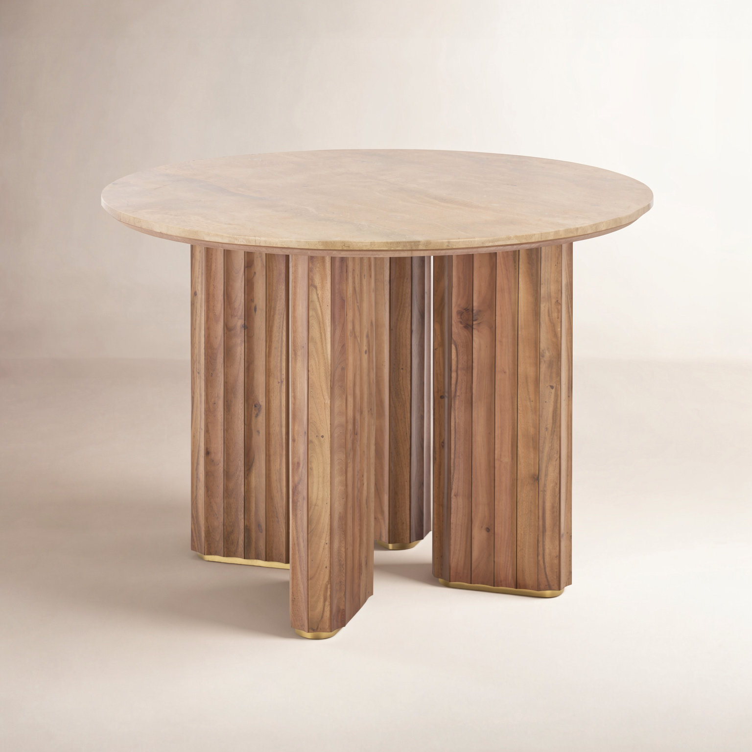Irine Travertine Dining Table