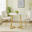 Round Metal Base Dining Table