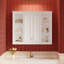Pharmacie, armoire de rangement murale pour salle de bain avec 1 tablette réglable, armoire d'appoint