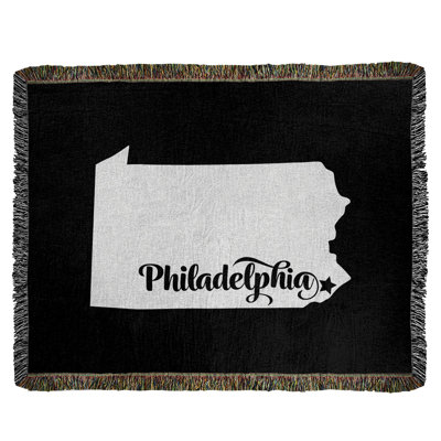Jeté en coton tissé philadelphia pennsylvanie