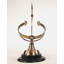 Armillary en laiton décoratif sur base en bois