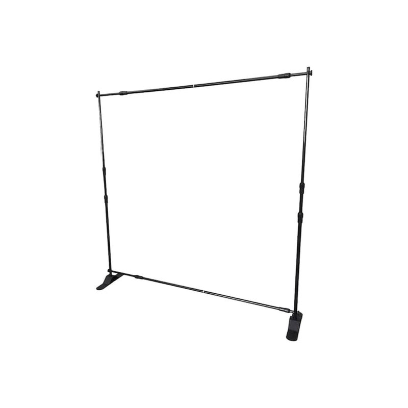 Adjustable Photo Booth Backdrop Stand Heavy-Duty Frame, 4.5 to 8 Ft Width, 3 to 8 Ft Height