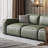 Simple Green Artificial Leather Pine Frame Sofa