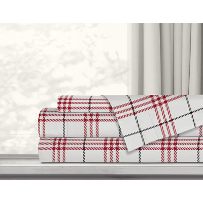 Flannel Plaid Sheet Set