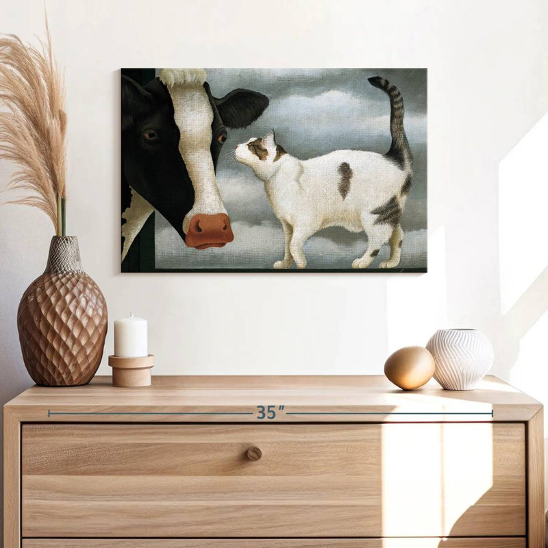 Cat And Cow, 16" H x 24" W