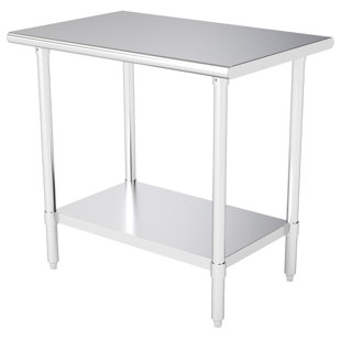 Table de préparation en acier inoxydable Kleensteel